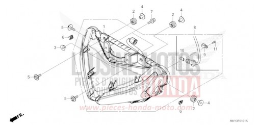 PROJECTEUR (CBR650RA) CBR650RAP de 2023